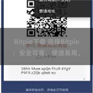 Bitpie下载 选择Bitpie：安全可靠，便捷易用。