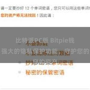 比特派PC版 Bitpie钱包：强大的隐私保护功能，守护您的资产