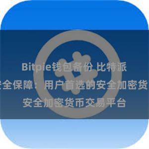 Bitpie钱包备份 比特派数字资产安全保障：用户首选的安全加密货币交易平台