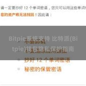 Bitpie系统支持 比特派(Bitpie)钱包隐私保护指南