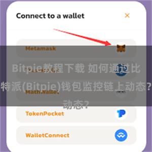 Bitpie教程下载 如何通过比特派(Bitpie)钱包监控链上动态？