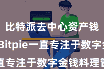 比特派去中心资产钱包  Bitpie一直专注于数字金钱料理管事