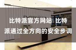 比特派官方网站  比特派通过全方向的安全步调